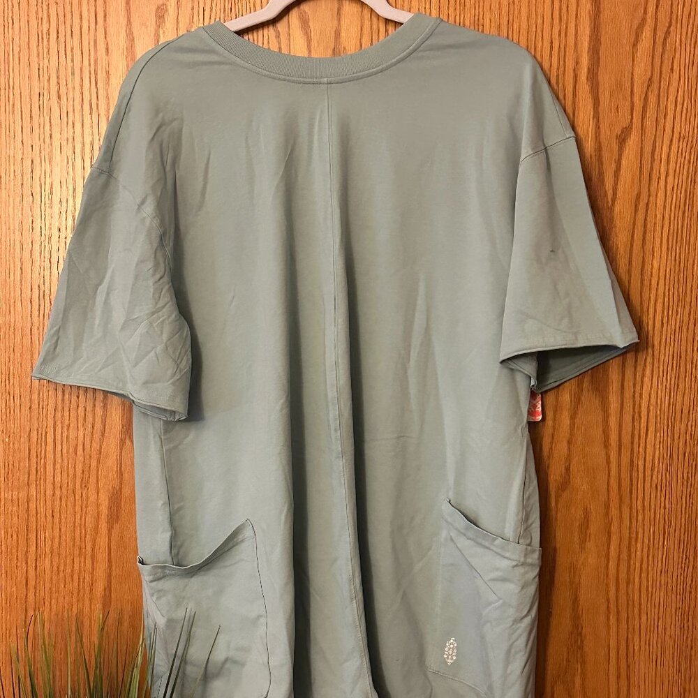 NWT Free People Hot Shot Tee Romper Eucalyptus size- MEDIUM - Picture 4 of 5